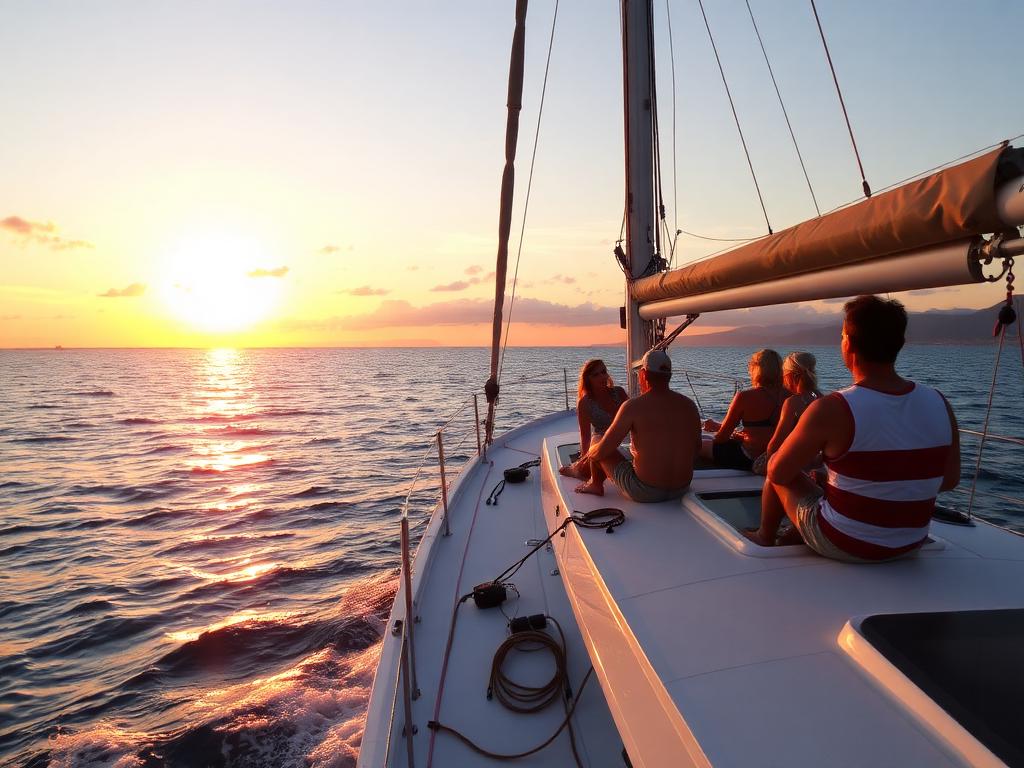 Croisière coucher de soleil
